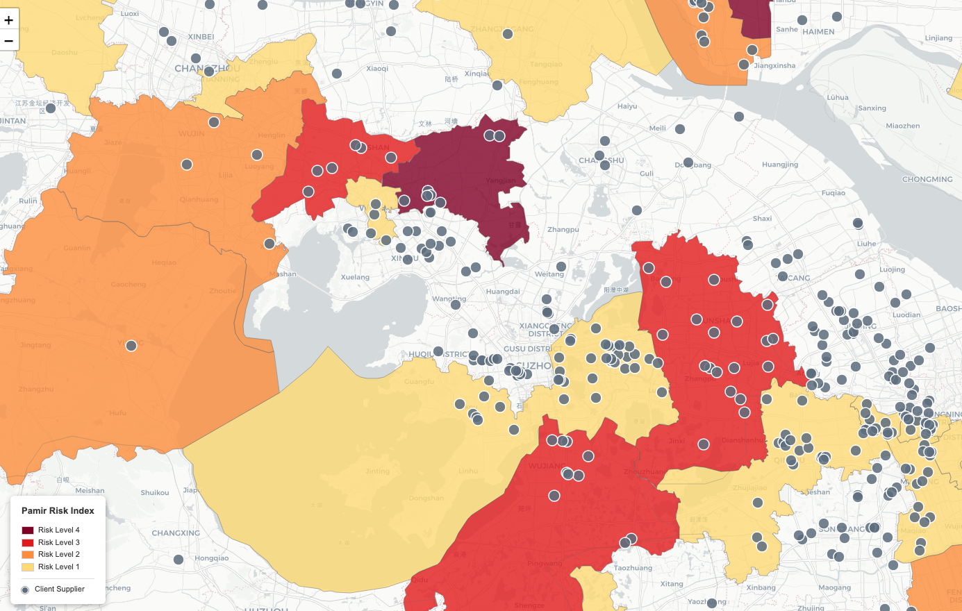 Suzhou-Wuxi metropolitan detail